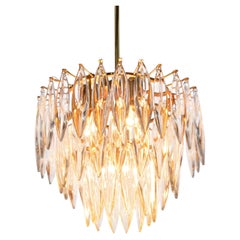 1960 Vienna Bakalowits & Sons Chandelier Crystal & Gold Plated