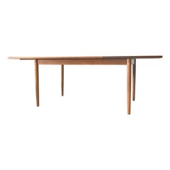 1960, Vintage Danish Extendable Dining Table in Wood
