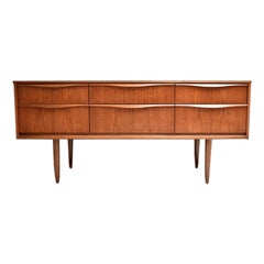 1960, Vintage English Sideboard in Teak by Frank Guille Production Austinsuite