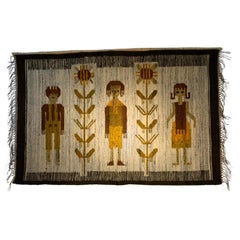Tapisserie murale polonaise de 1960