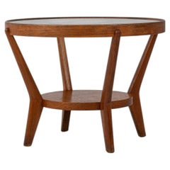 1960er-Jahre-Couchtisch im Art-Déco-Stil aus Holz von K. Kozelka & A. Kropacek