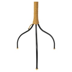 1960 Wrought-iron and rope floor lamp by Ateliers Vallauris