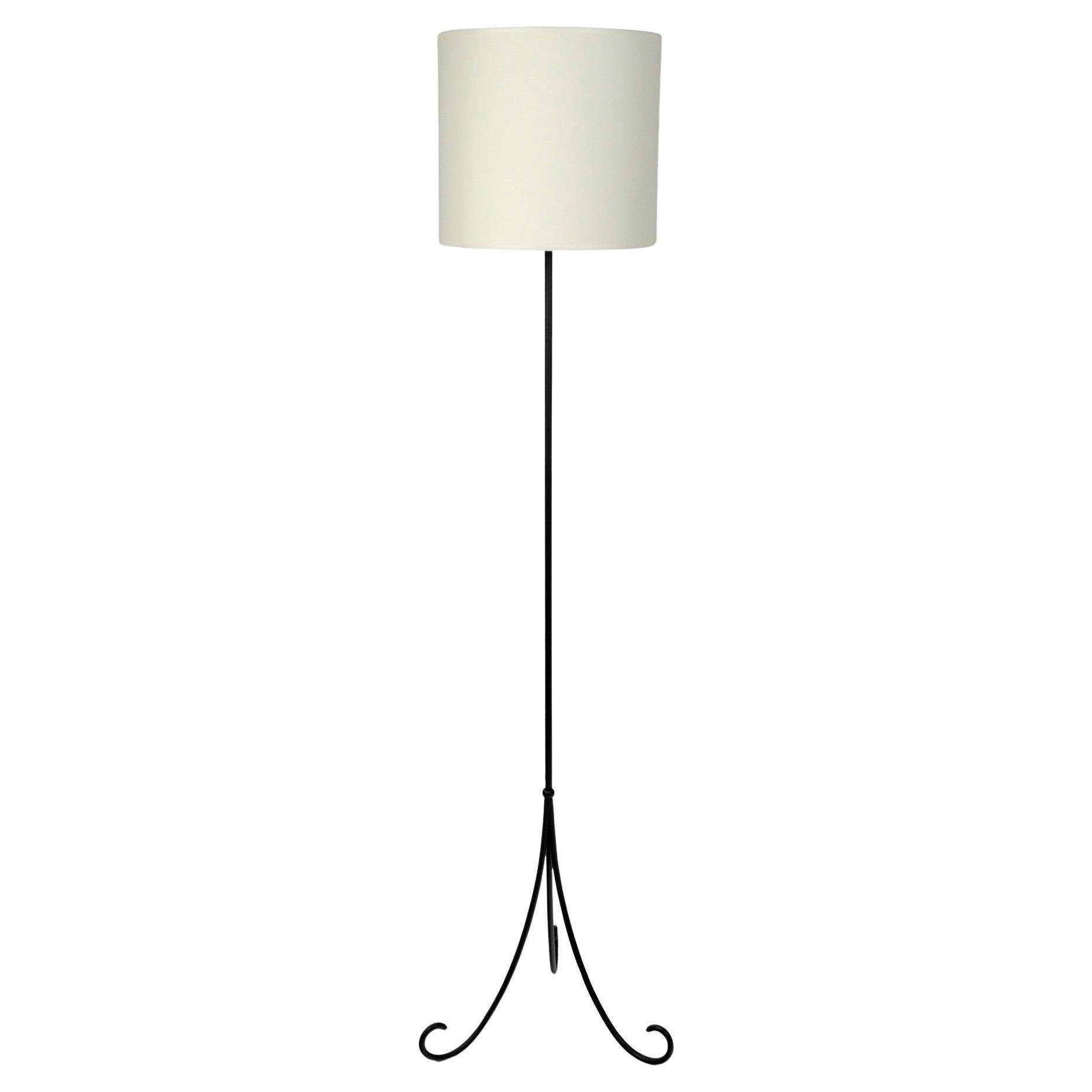 1960 Wrought-iron floor lamp by Ateliers Vallauris