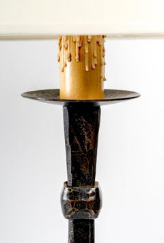 Lampe en fer forgé « Buattu » d'Ateliers Marolles, 1960