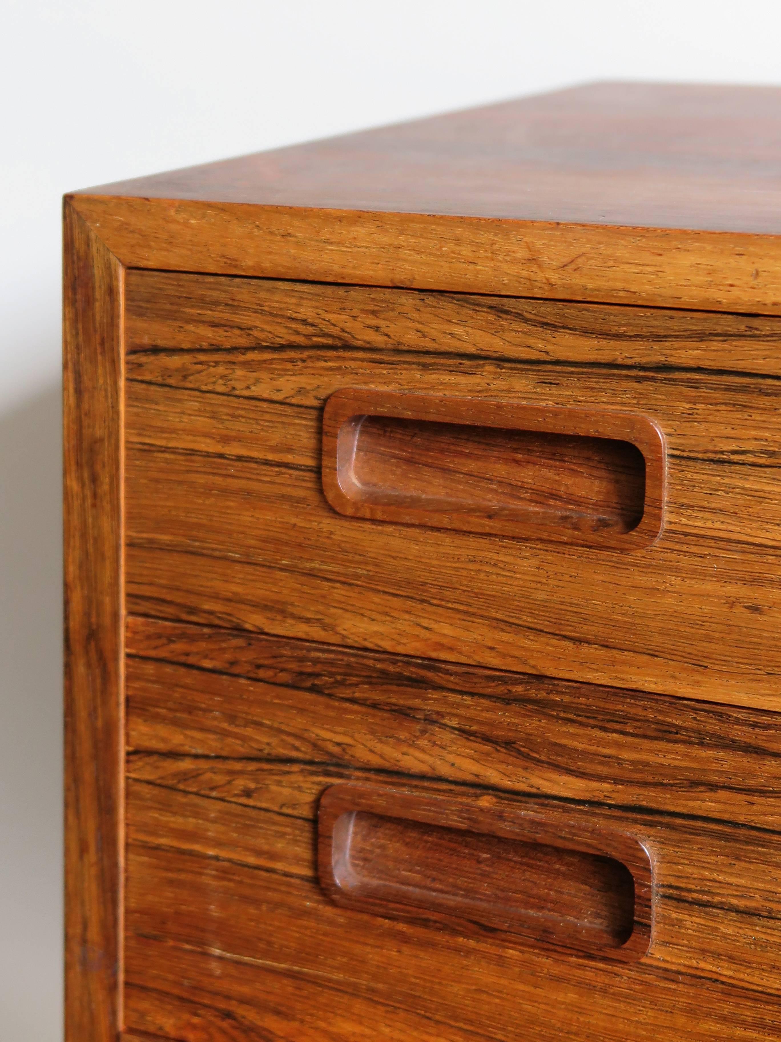 Mid-20th Century 19606 Scandinavian Midcentury Rosewood Chest of Drawers