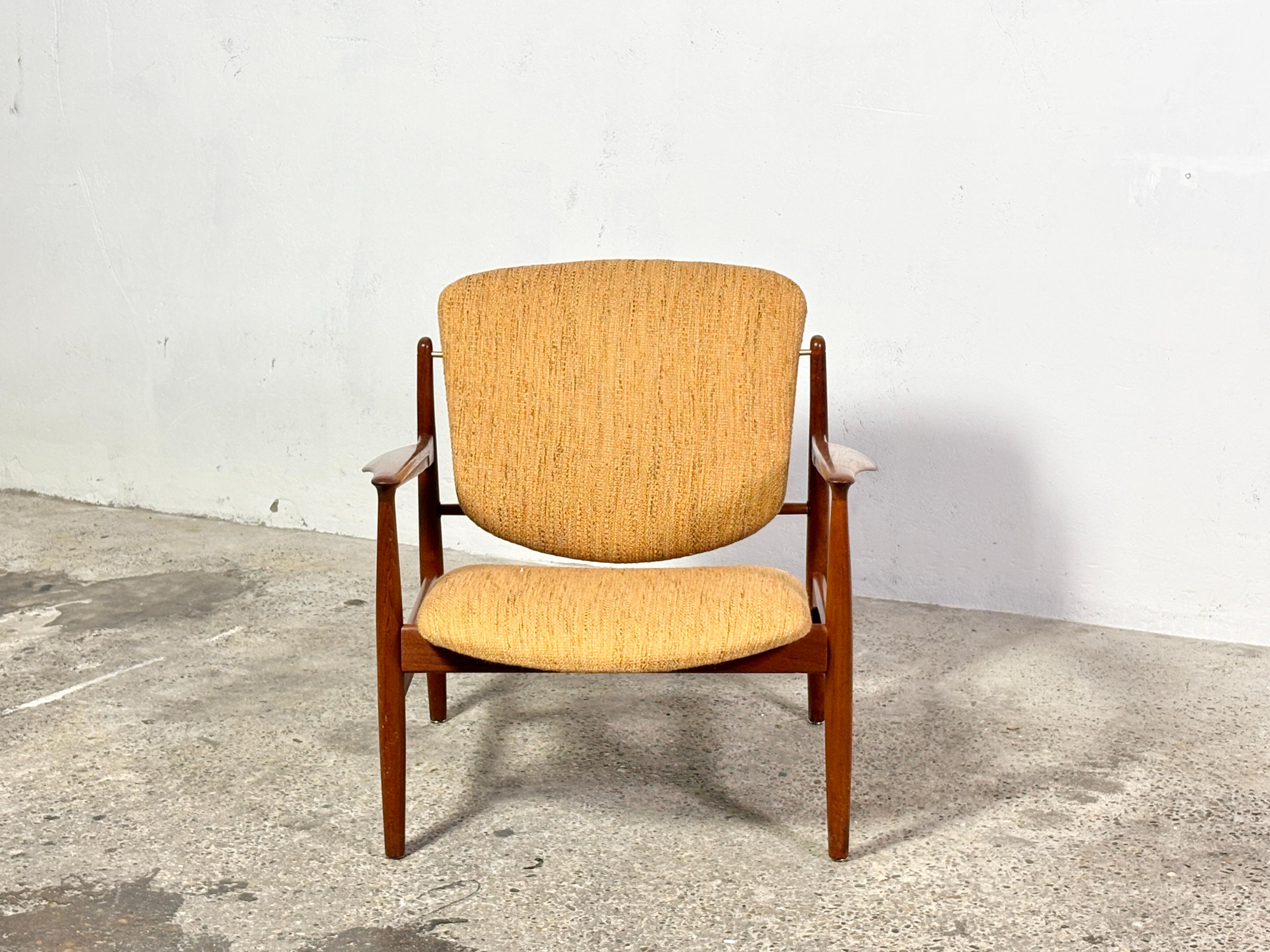 Chaise longue FD136 des années 1960, designée par Finn Juhl pour France & Søn en vente 5