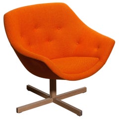 1960s, 1 'Mandarini' Swivel Armchair by Carl Gustaf Hiort and Nanna Ditzel