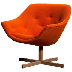 1960s, 1 'Mandarini' Swivel Armchair by Carl Gustaf Hiort and Nanna Ditzel