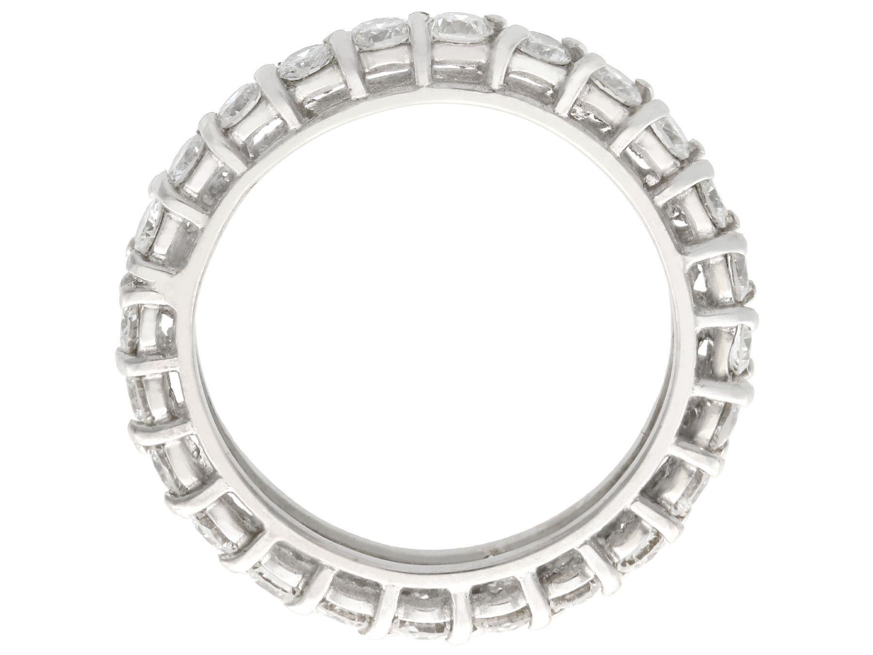 Women's 1960s 1.20 Carat Diamond and White Gold Full Eternity Ring