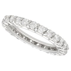1960s 1.20 Carat Diamond and White Gold Full Eternity Ring