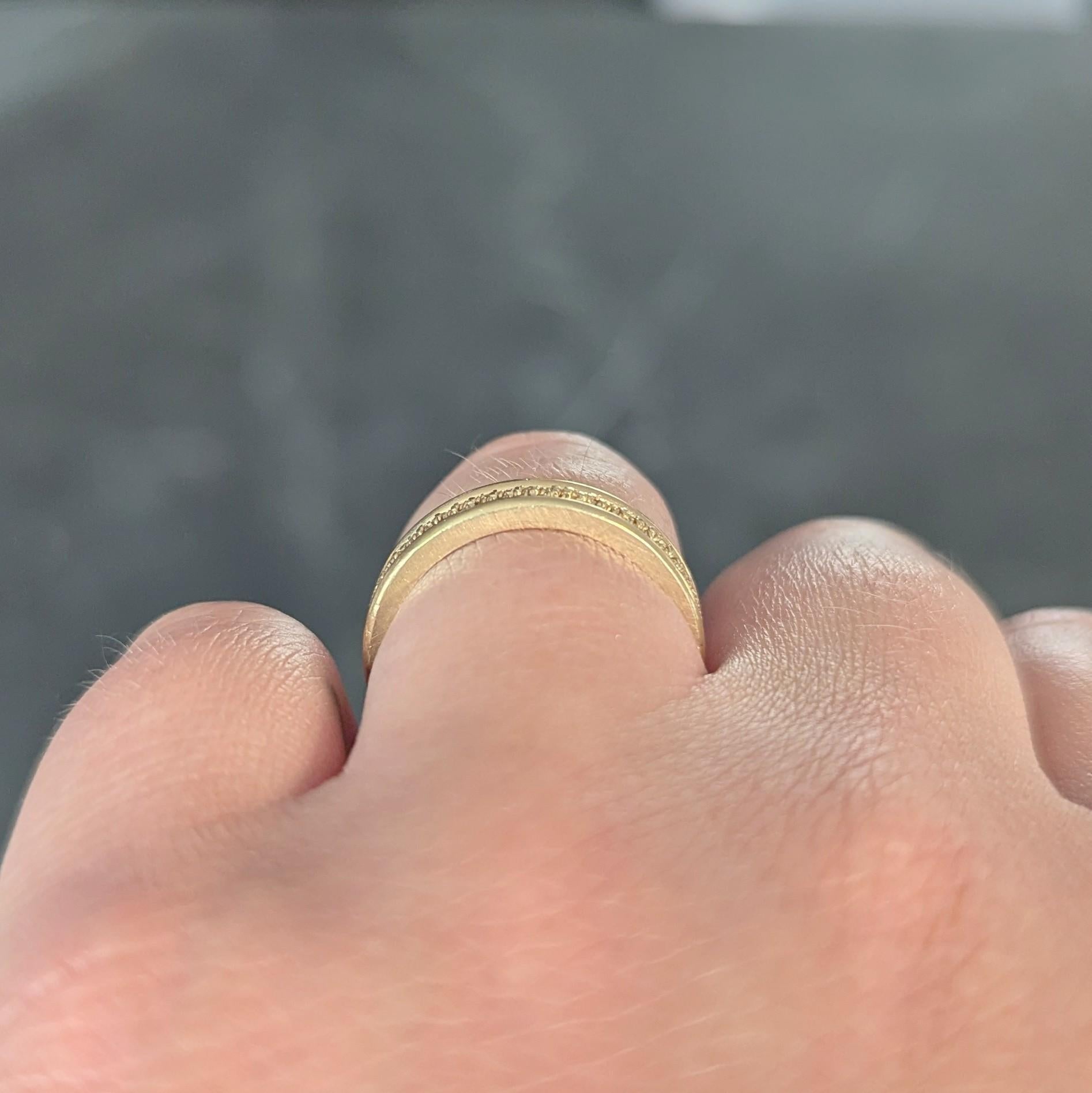 1960's 14 Karat Yellow Gold Twisted Rope Vintage Band Ring For Sale 6