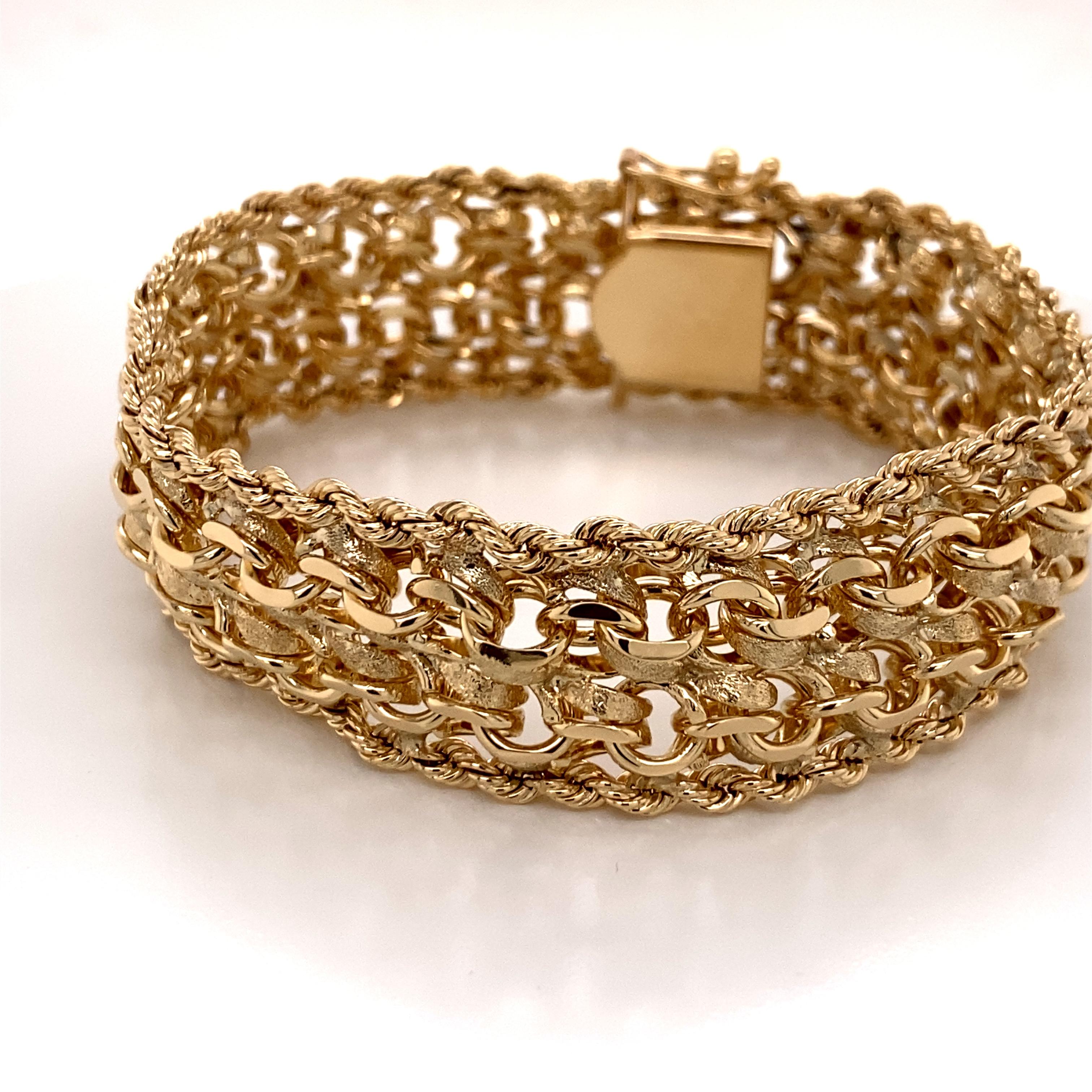 1960s gold charm bracelet