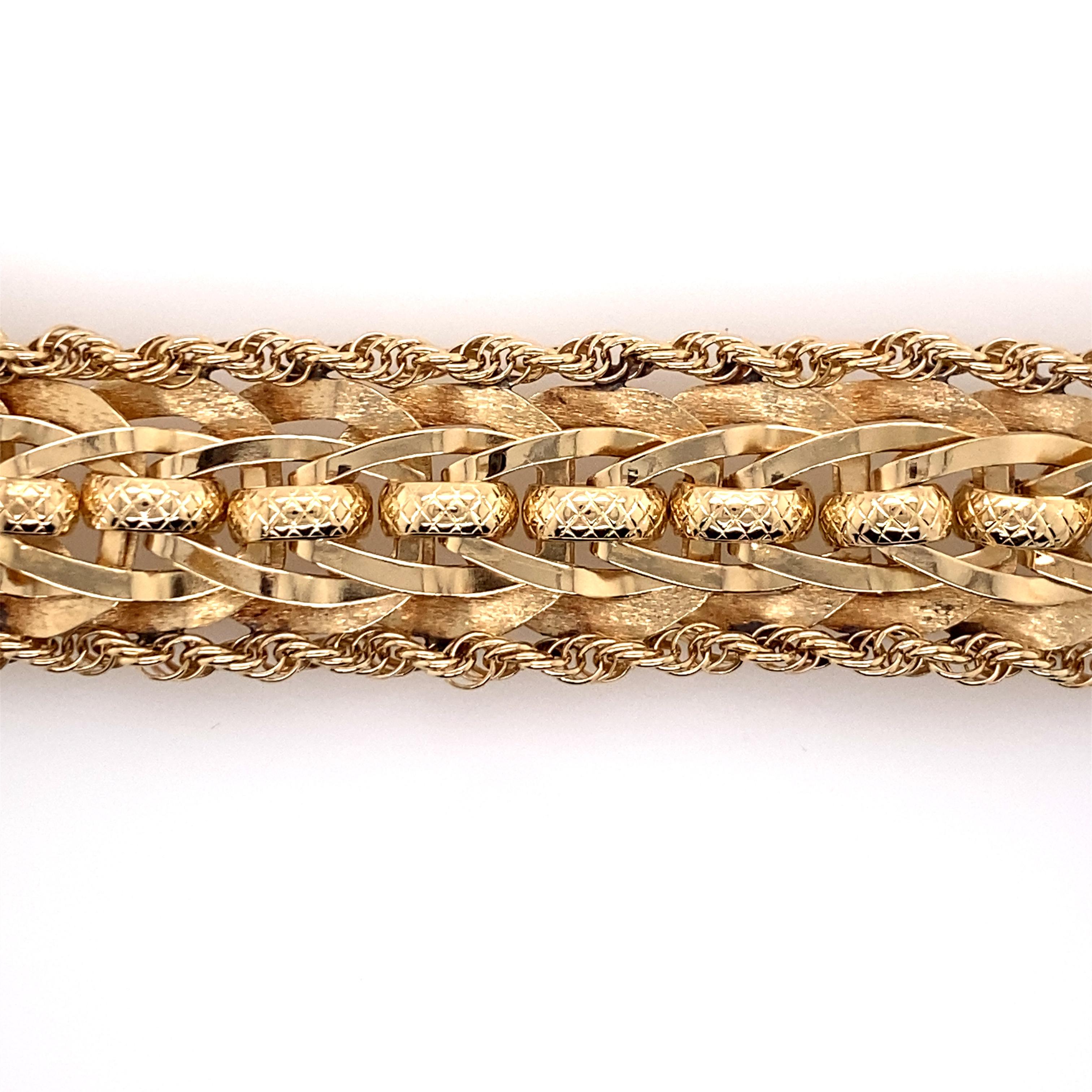 14k gold vintage bracelet