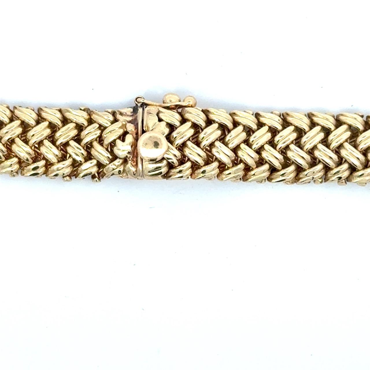 Collier en or 14K des années 1960 en vente 1