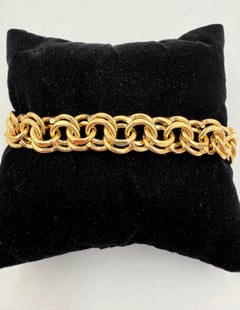 1960s 14k Yellow Gold Charm Bracelet