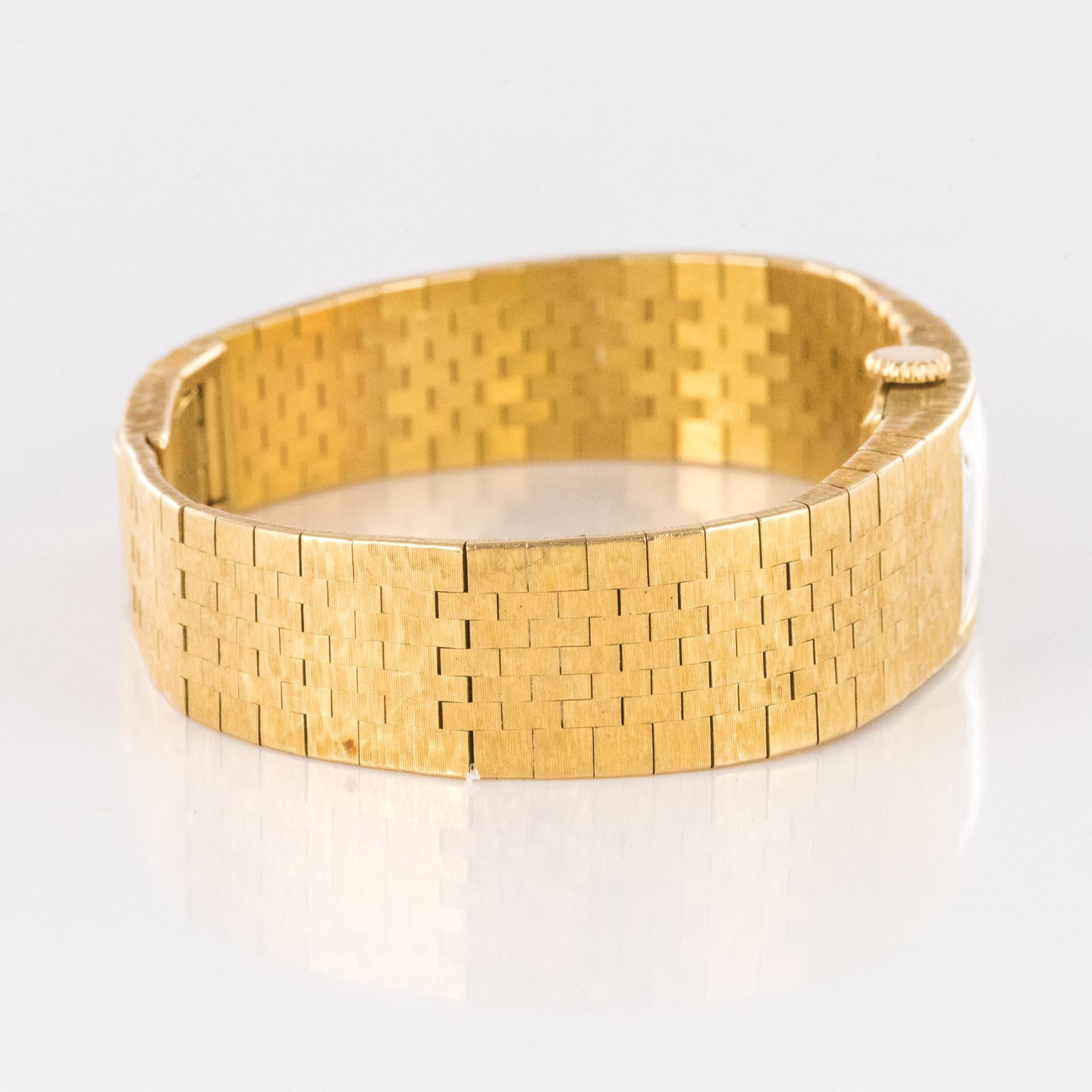 1960er Jahre 18 Karat Amati Gelbgold Omega Damenuhr 4