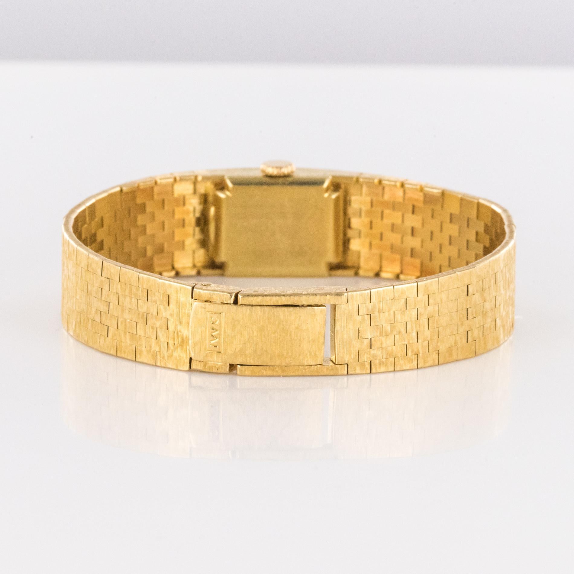 1960er Jahre 18 Karat Amati Gelbgold Omega Damenuhr 6