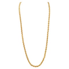 Vintage 1960s 18 Karat Gold Chain Necklace