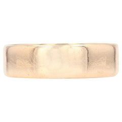 1960s 18 Karat Rose Gold Men's Wedding Ring