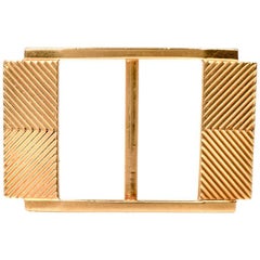 1960s 18 Karat Yellow Gold Belt Buckle