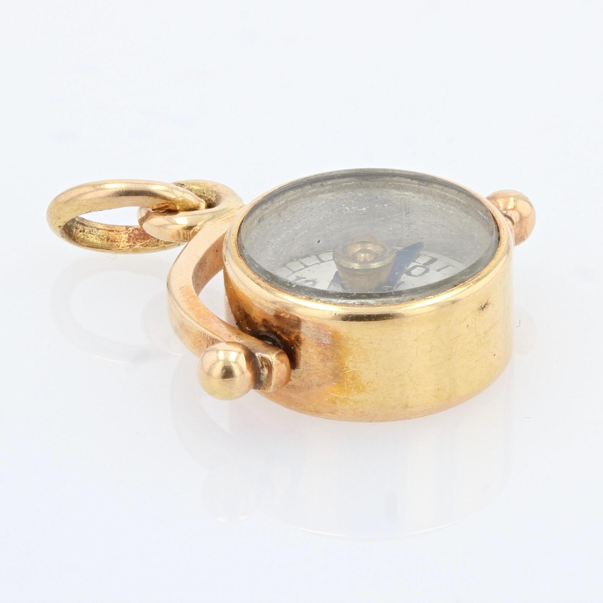 vintage compass pendant