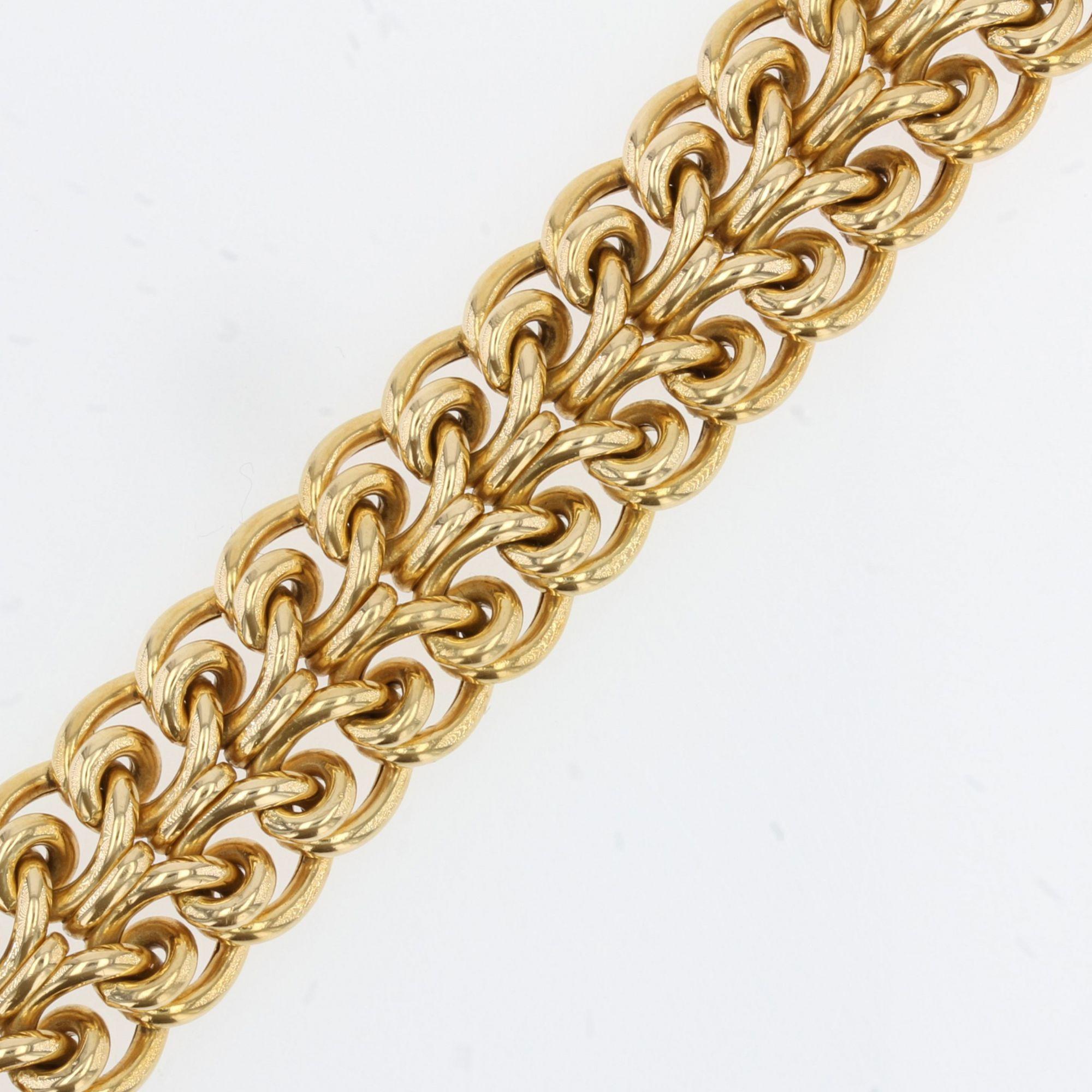 Women's 1960s 18 Karat Yellow Gold Retro Bracelet
