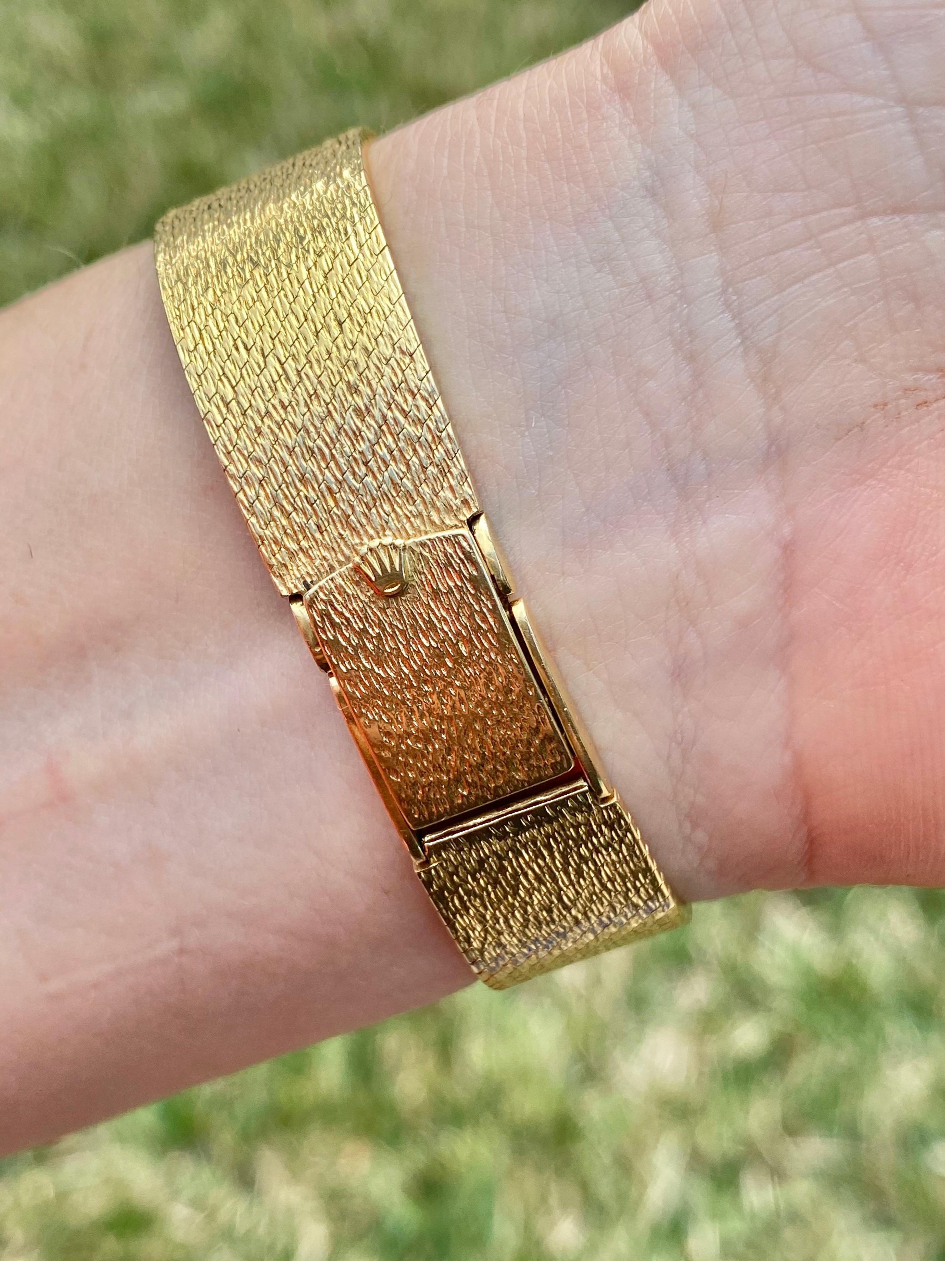 rolex cellini ladies 18k gold