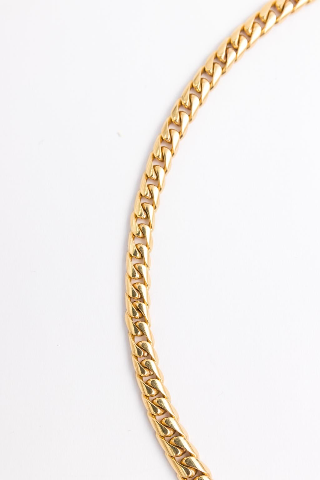 1960s 18 Karat Gold and Diamond Chocker Necklace For Sale 1