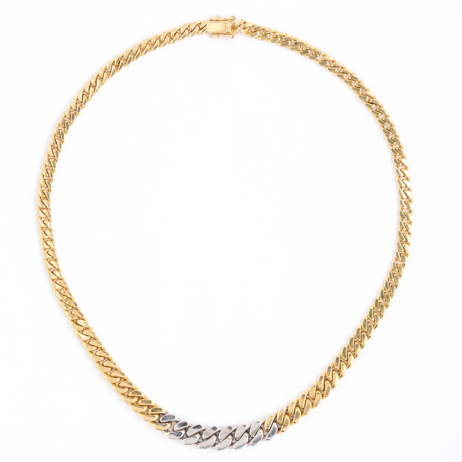 1960s 18 Karat Gold and Diamond Chocker Necklace For Sale 4