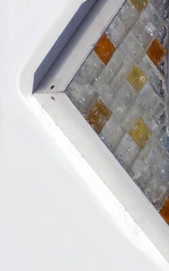 Poliarte Specchio da parete in vetro retroilluminato di design italiano degli anni '60-'70