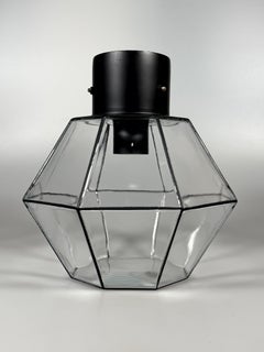 1960er 1970er Deckenleuchte von Glashütte Limburg Deutschland A Space Age Design