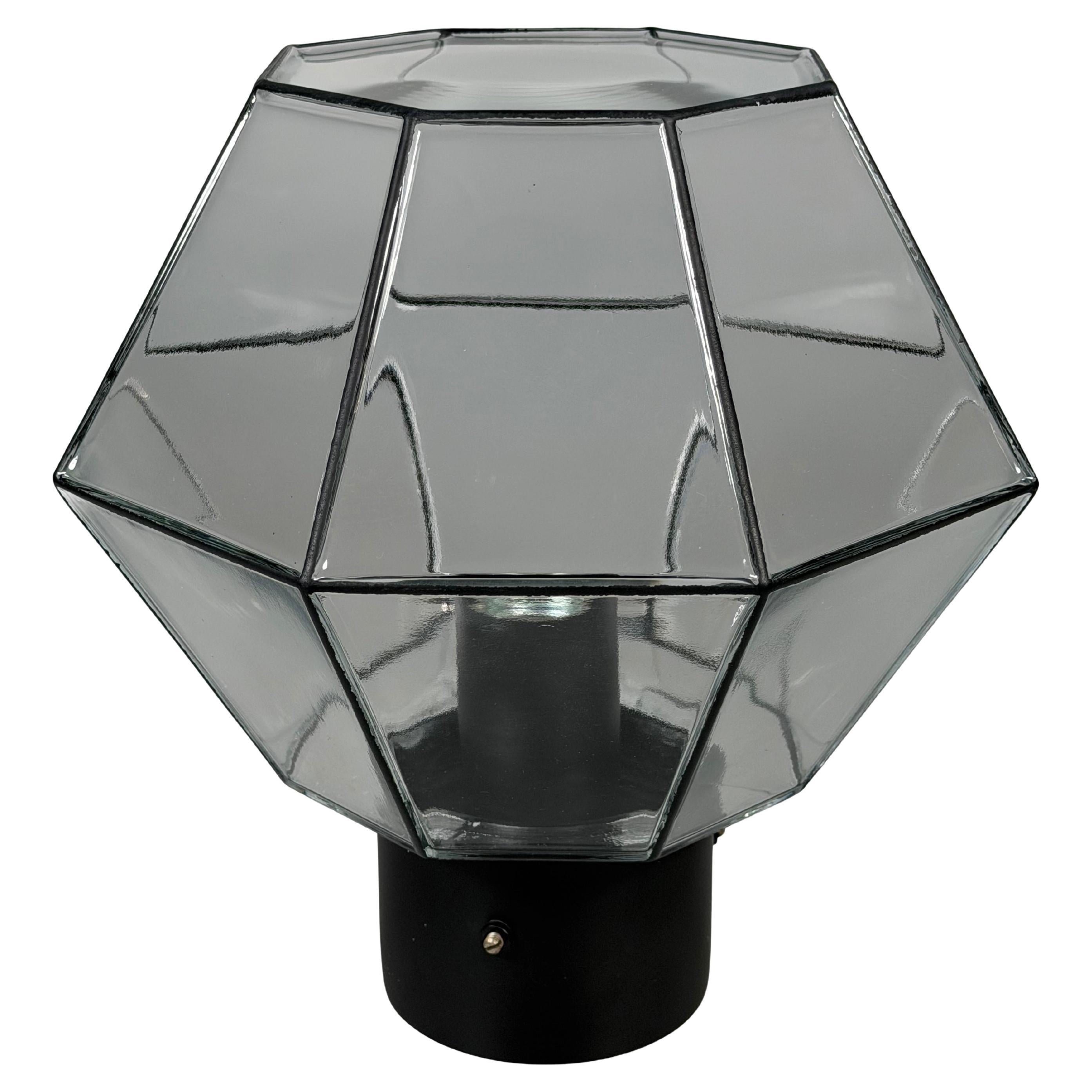 1960s 1970s Ceiling Lamp by Glashütte Limburg Germany Space Age Design
