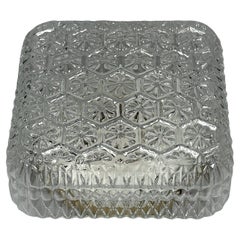 1960s 1970s Ceiling Lamp Flush Mount in Glass
Metal Space Age Design