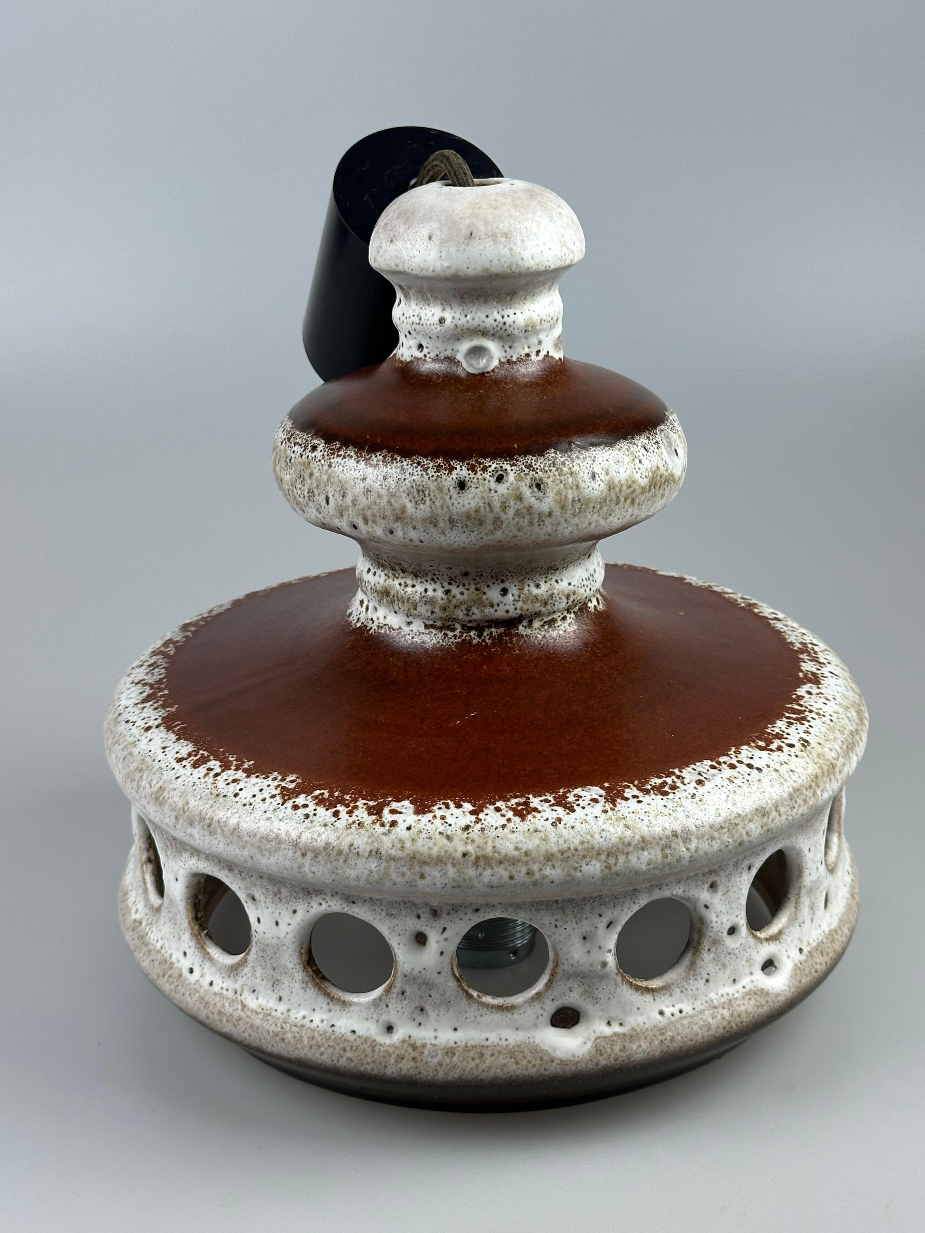 1960s 1970s Ceramic Ceiling Lamp, Hanging Lamp, Mid-Century Design For Sale 4