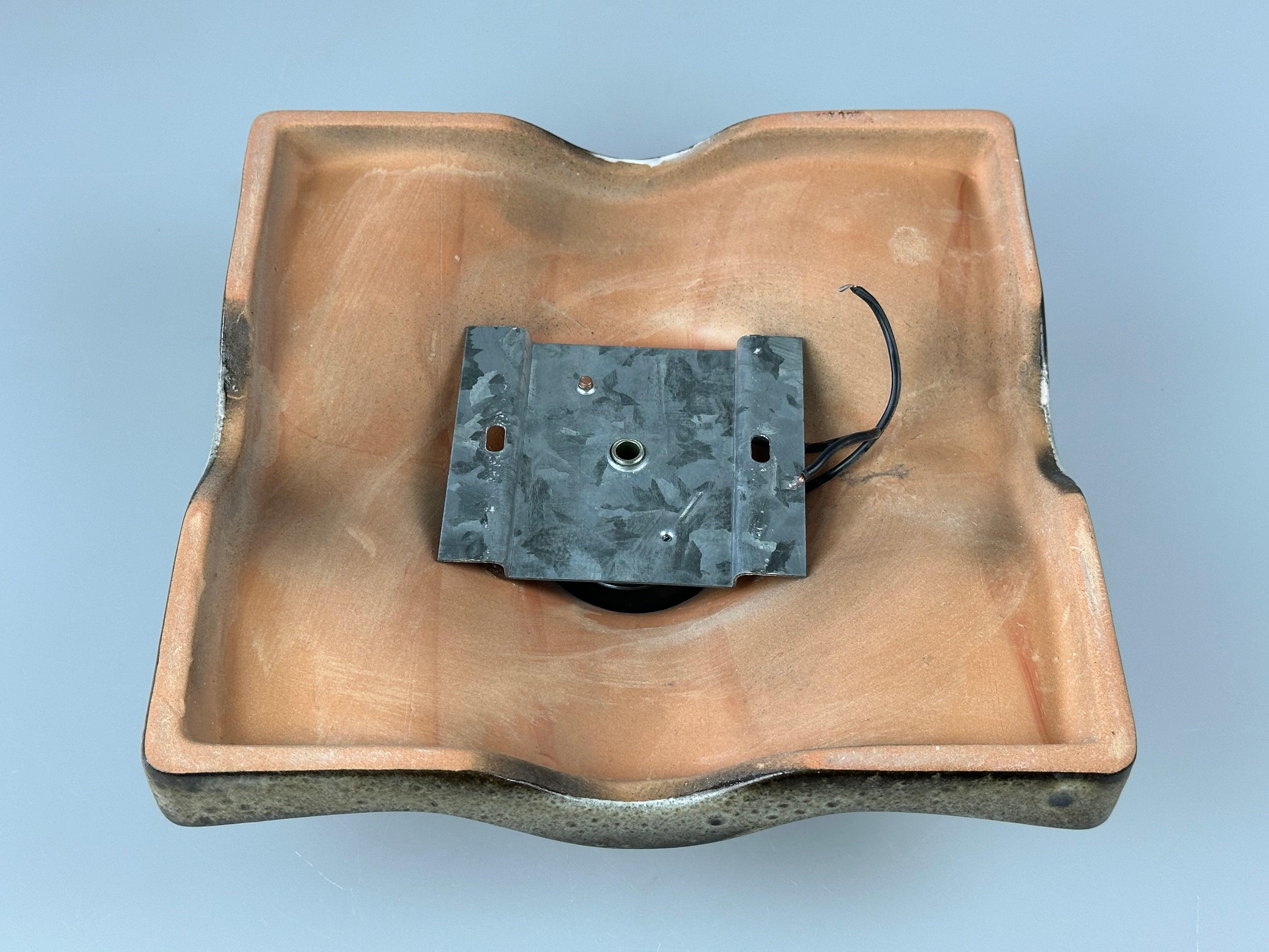 1960s/1970s Ceramic Wall Lamp, Mid-Century Wall Sconce, Space Age Design en vente 6