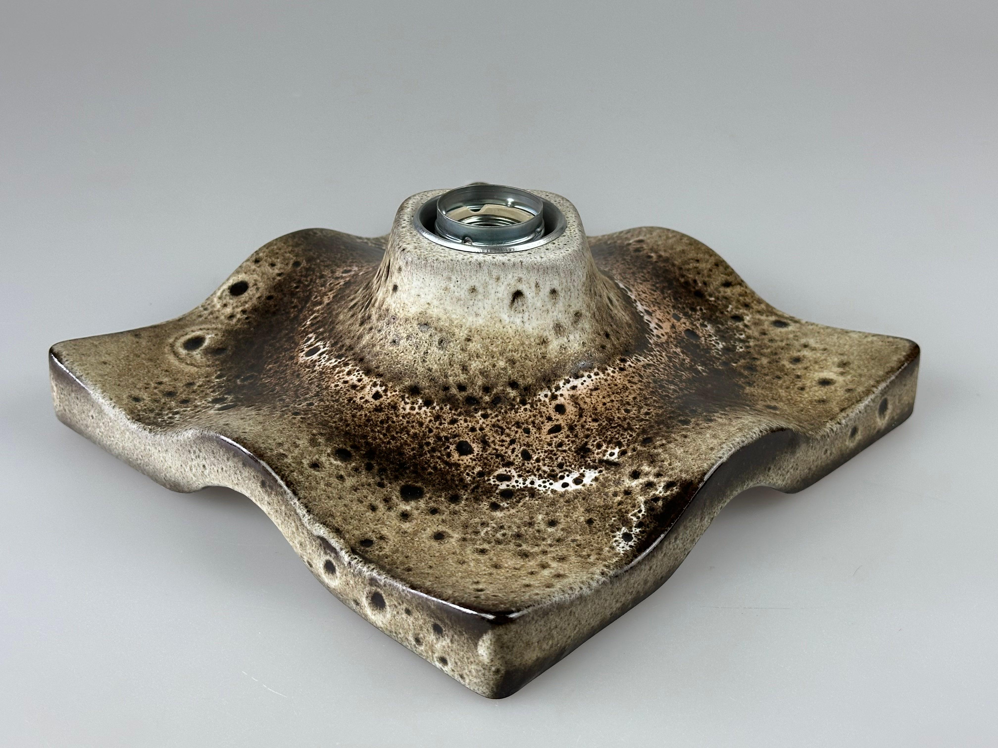 Céramique 1960s/1970s Ceramic Wall Lamp, Mid-Century Wall Sconce, Space Age Design en vente