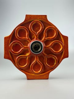 1960s/1970s Ceramic Wall Sconce, Mid-Century Space Age Design