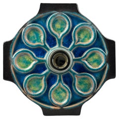 Keramik-Wandleuchter aus den 1960er/1970er Jahren, Space Age Design aus der Jahrhundertmitte