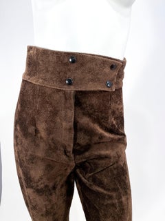 1960s/1970s Chocolate Brown Suede Pants