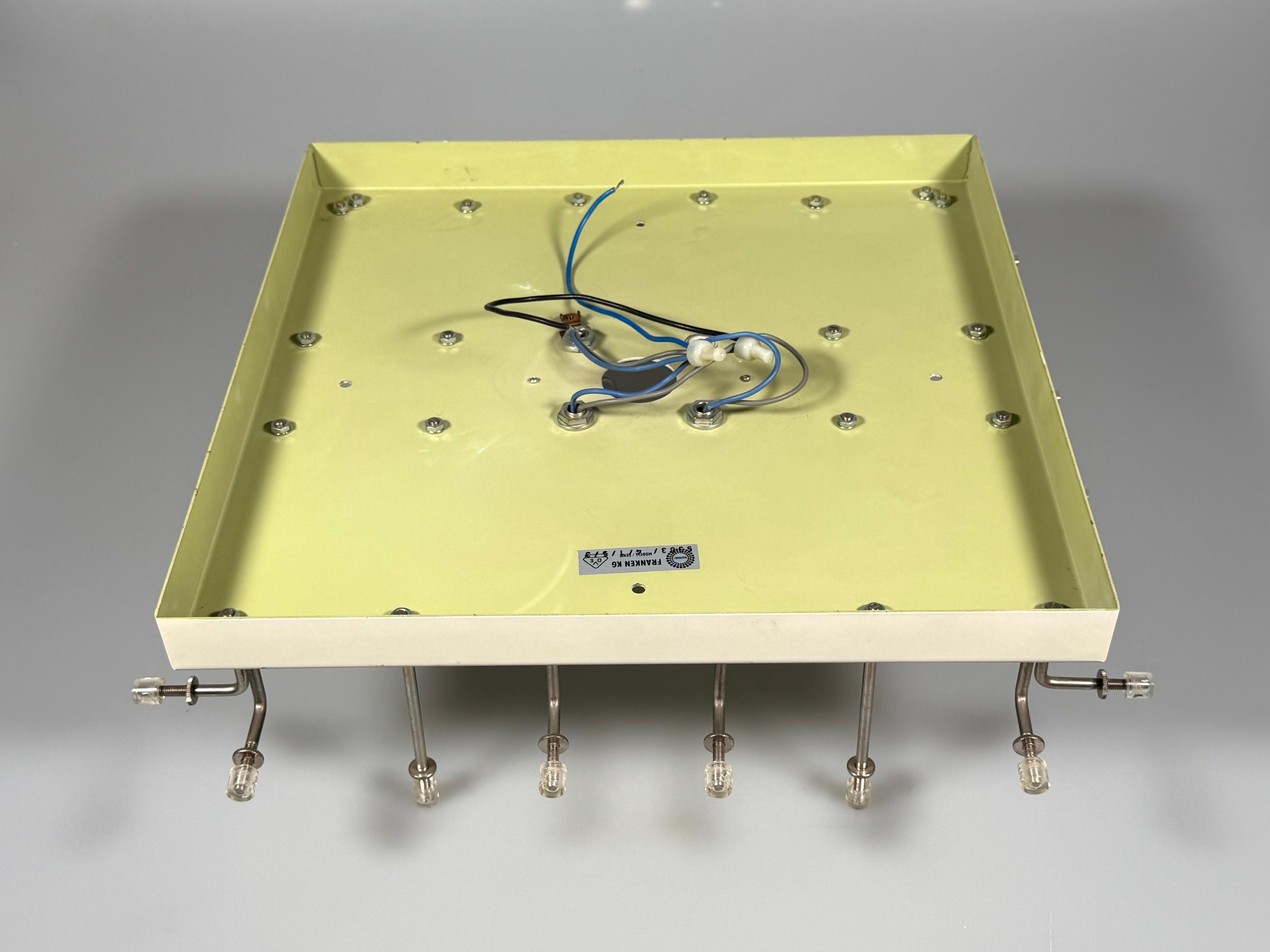 Plafonera de cristal de hielo de los años 60 de la década de 1970 de Kalmar Franken KG Austria en venta 13