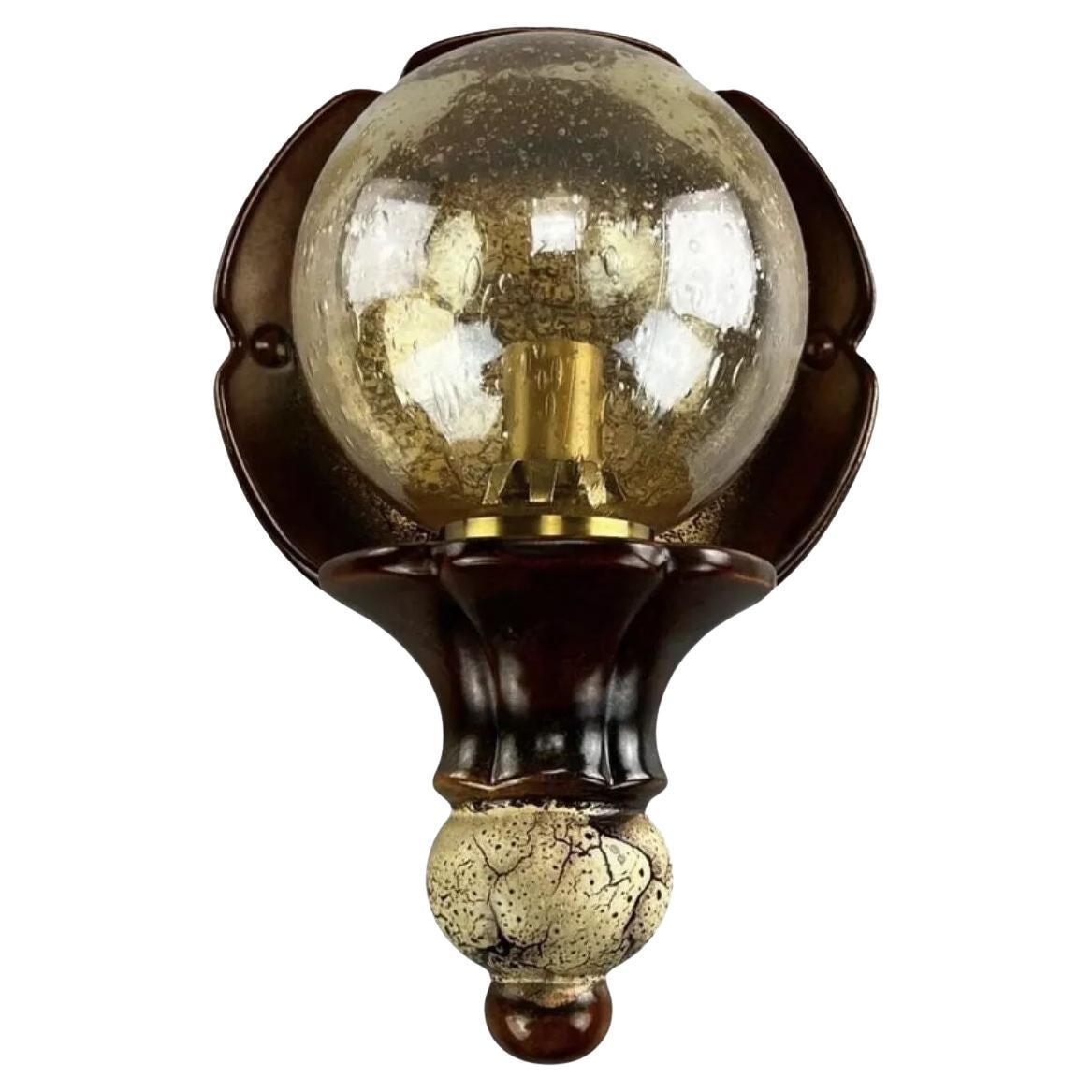 1960s 1970s Lamp Light Wall Lamp Ceramic Mid Century Space Age Design For Sale