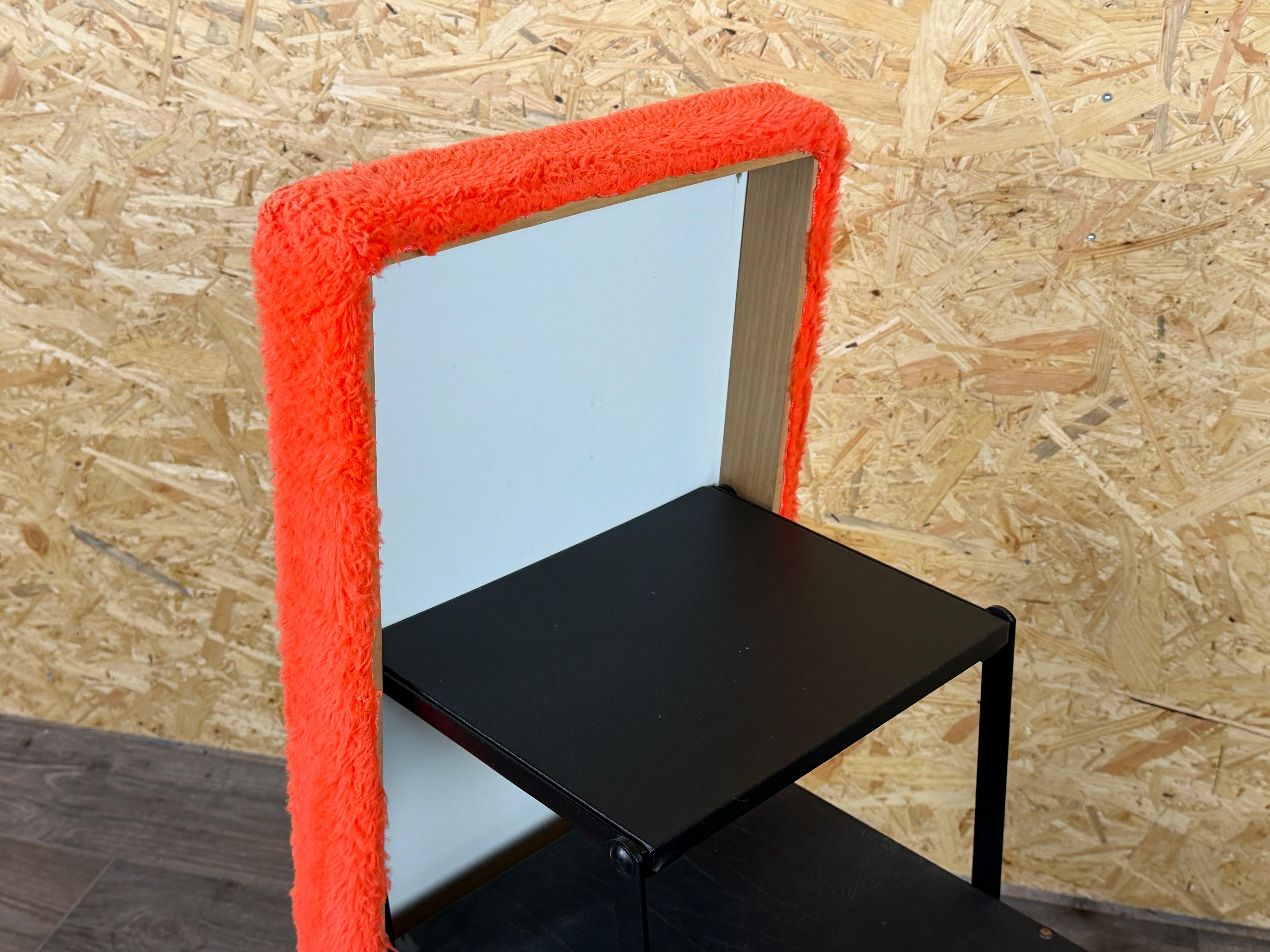 1960s 1970 Ottoman Tabouret avec échelle Space Age Design Orange en vente 7