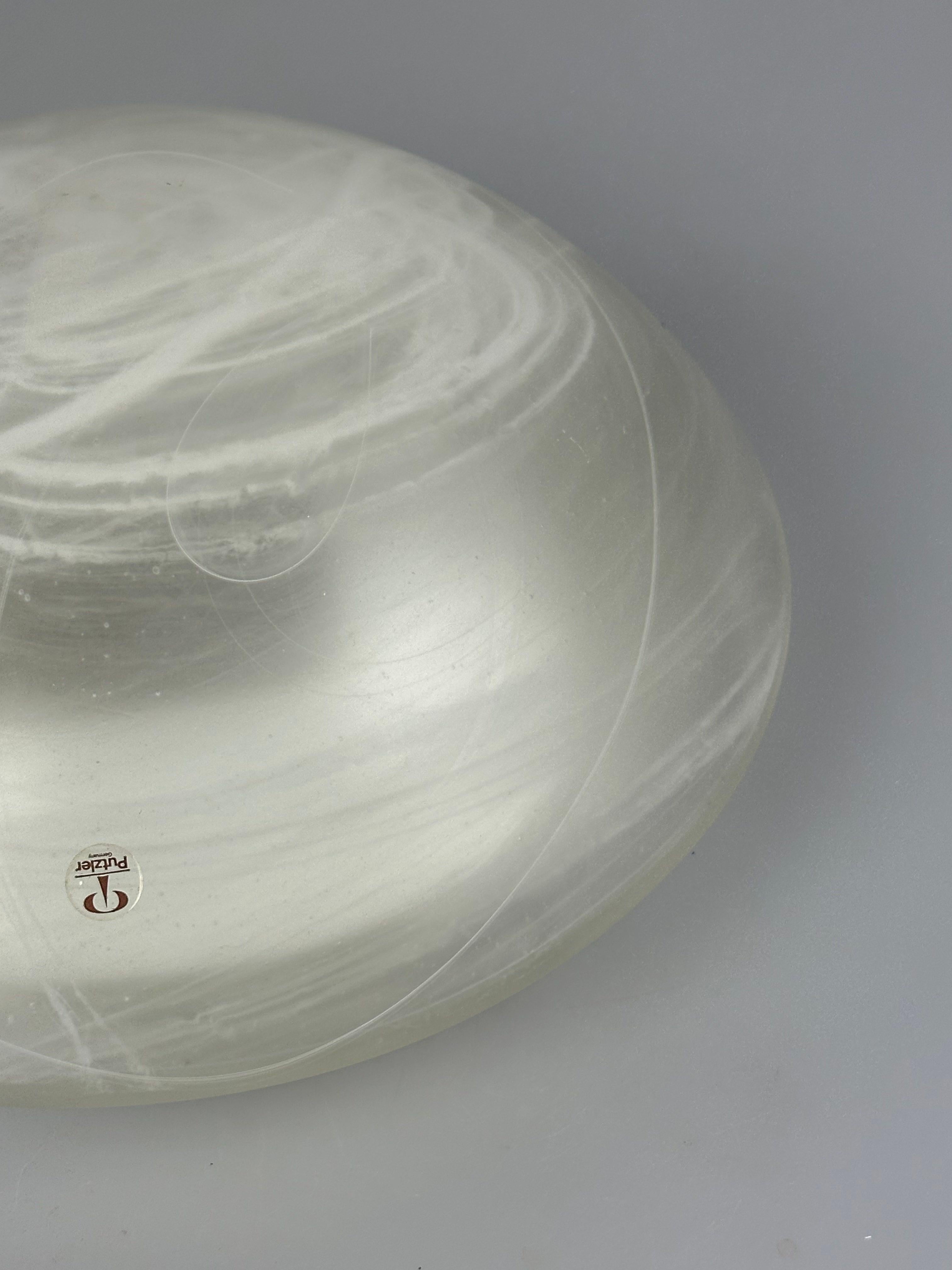 Metal 1960s/1970s Peill & Putzler Germany Ceiling Lamp, Space Age Design For Sale