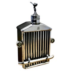 1960s/1970s Rare Rolls Royce Musical Decanter Large Desk Ornament, Rolls Royce