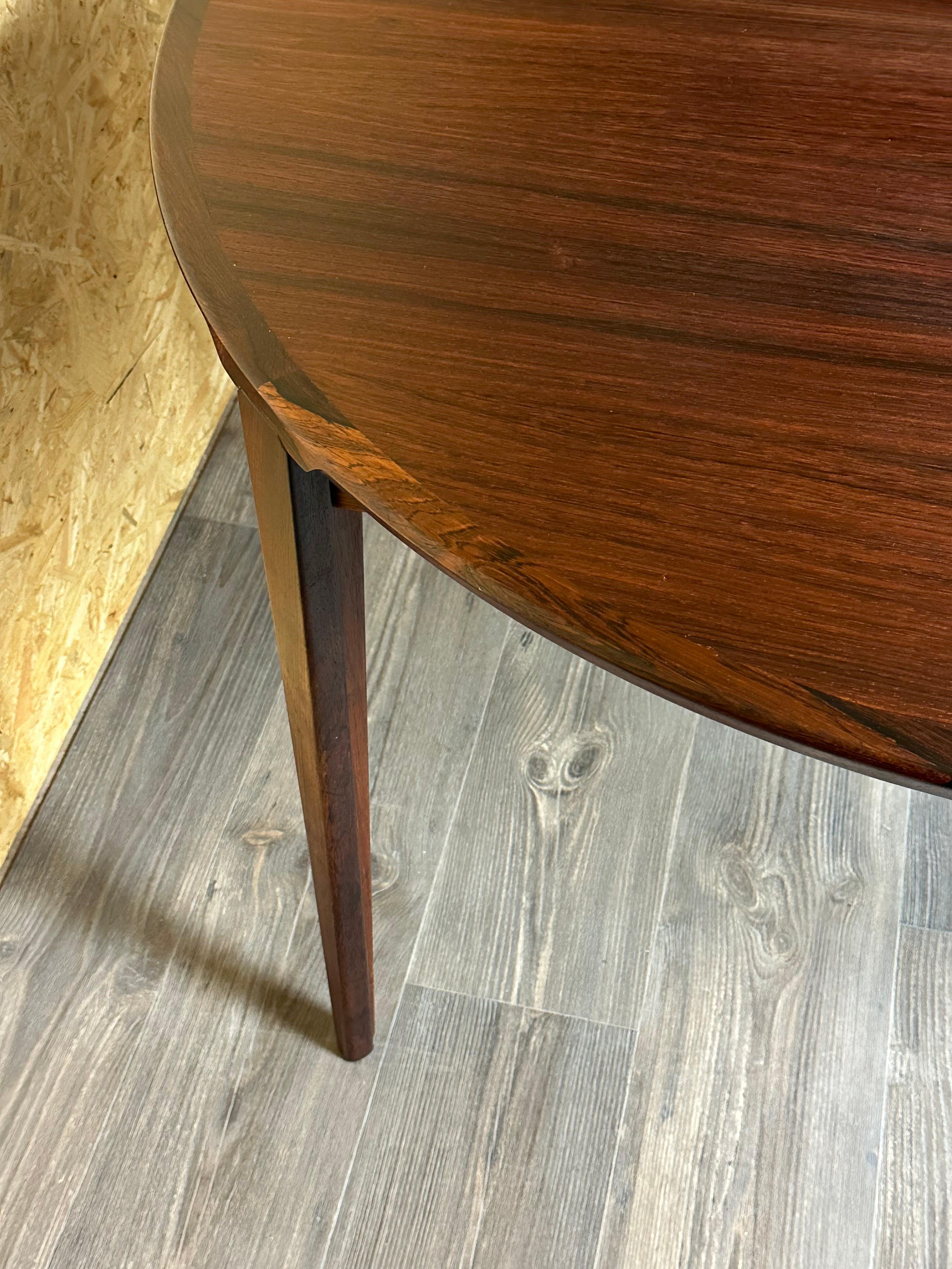 Table de salle à manger Rio en bois de rose par Henry Rosengren Hansen, années 1960/1970 en vente 2