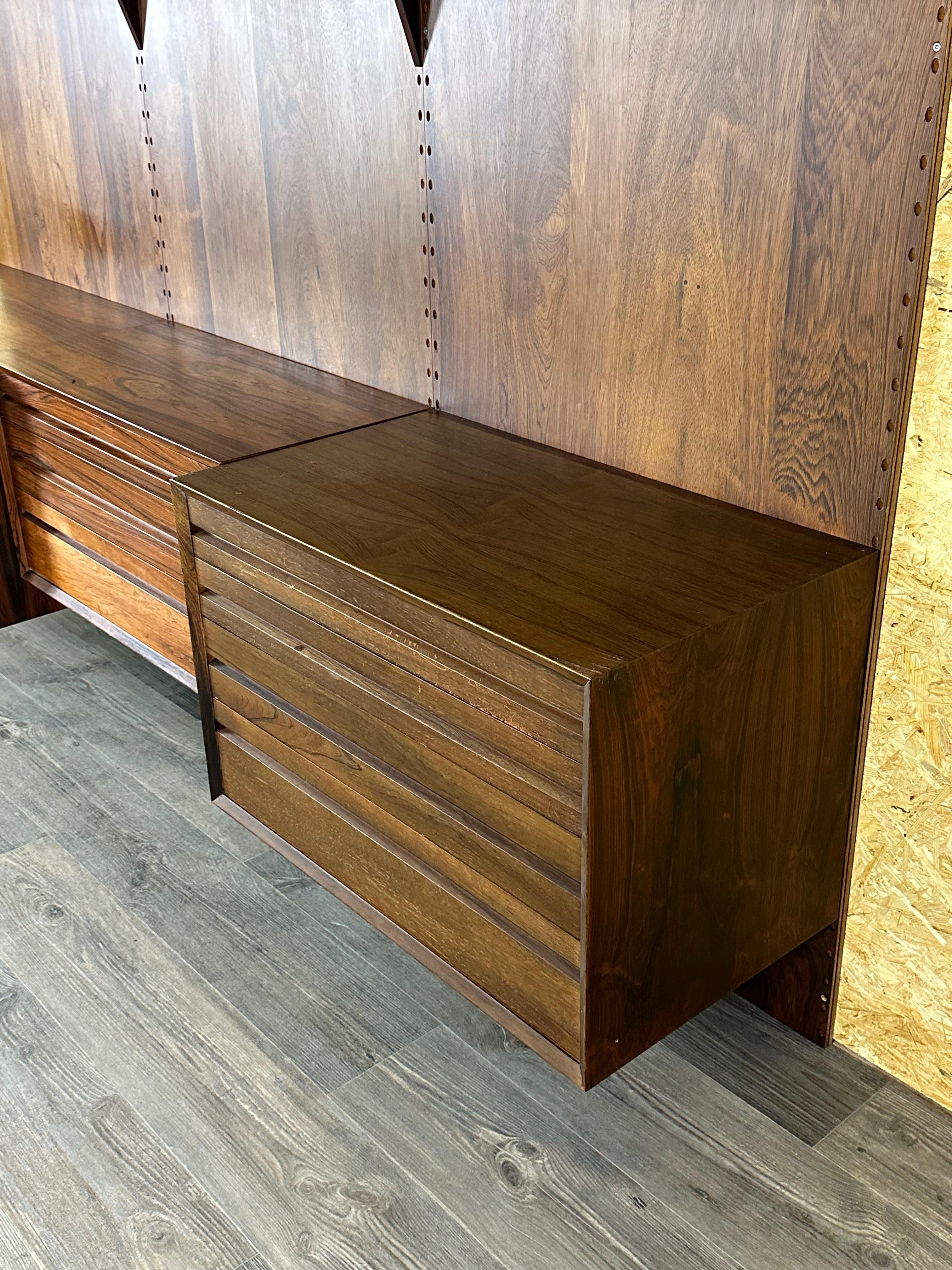 Rio-Regalsystem aus Rosenholz von Poul Cadovius für Cado, Dänemark, 1960er und 1970er Jahre im Angebot 10