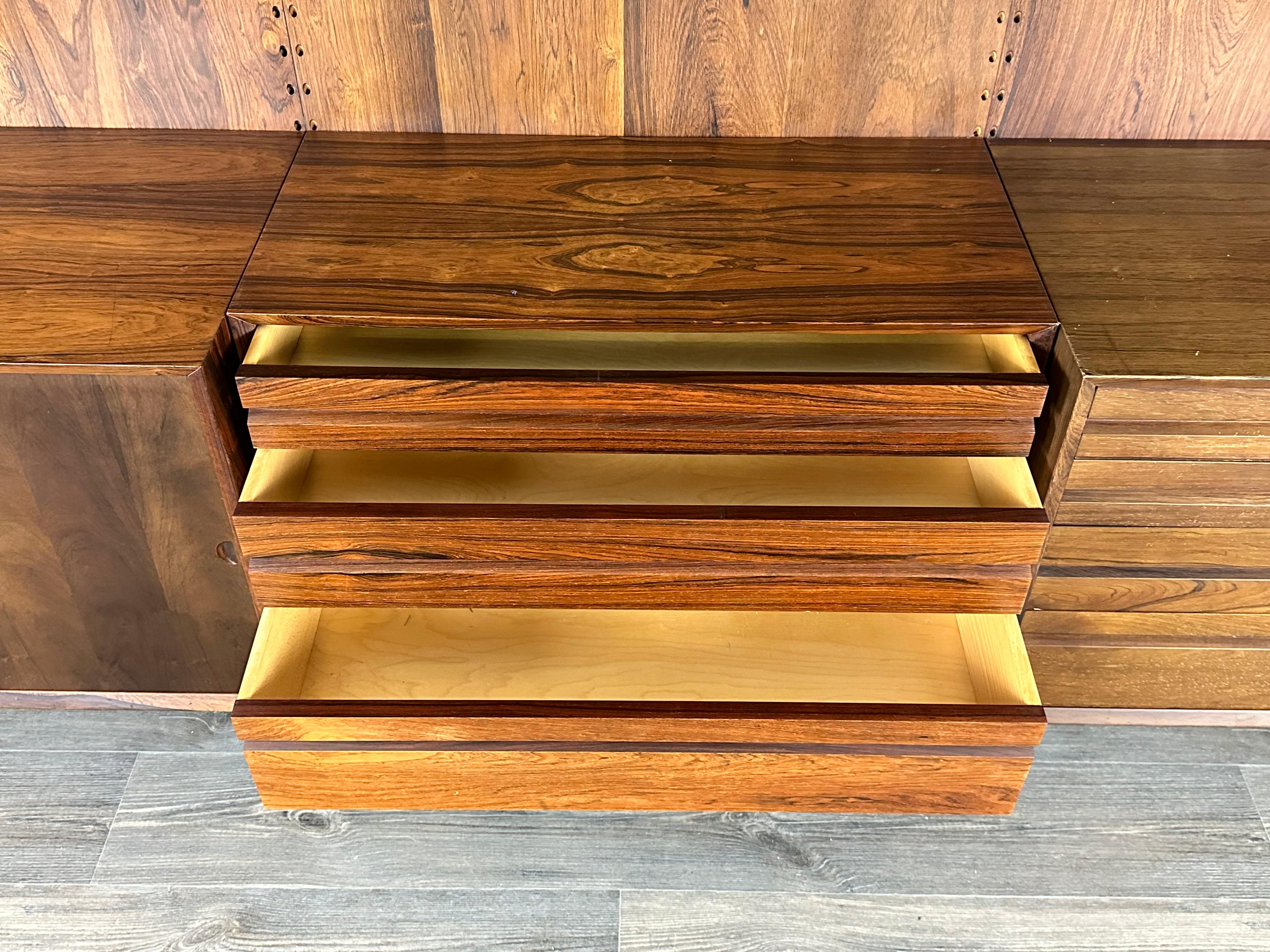 Rio-Regalsystem aus Rosenholz von Poul Cadovius für Cado, Dänemark, 1960er und 1970er Jahre im Angebot 15