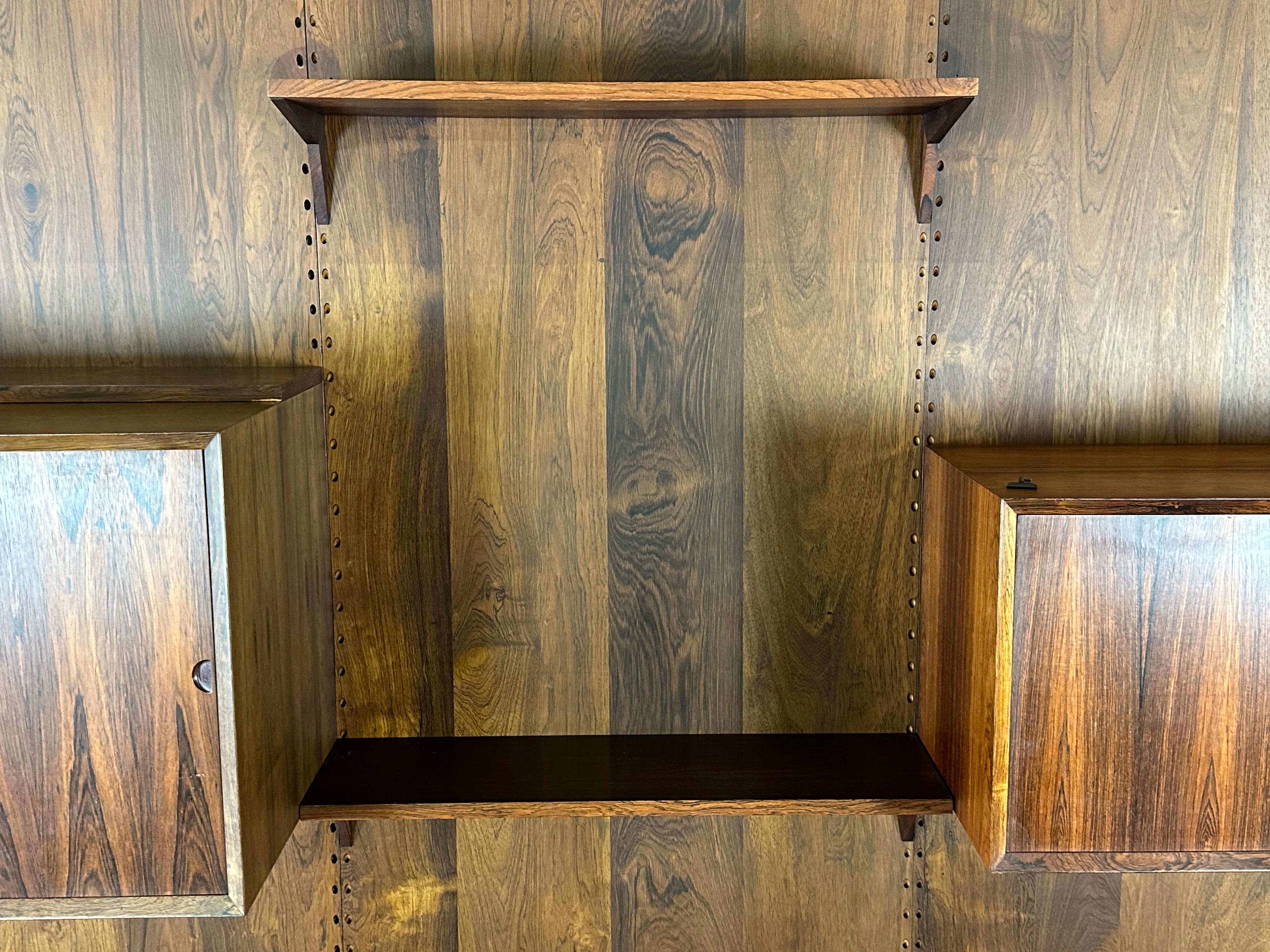 Rio-Regalsystem aus Rosenholz von Poul Cadovius für Cado, Dänemark, 1960er und 1970er Jahre im Angebot 4