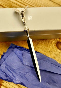 1960s-1970s Rolls Royce Sprit of Ecstasy Mascot Paper Knife/ Letter Opener