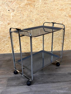 1960s 1970s Serving Cart Dinette Space Age in Metal Plastic